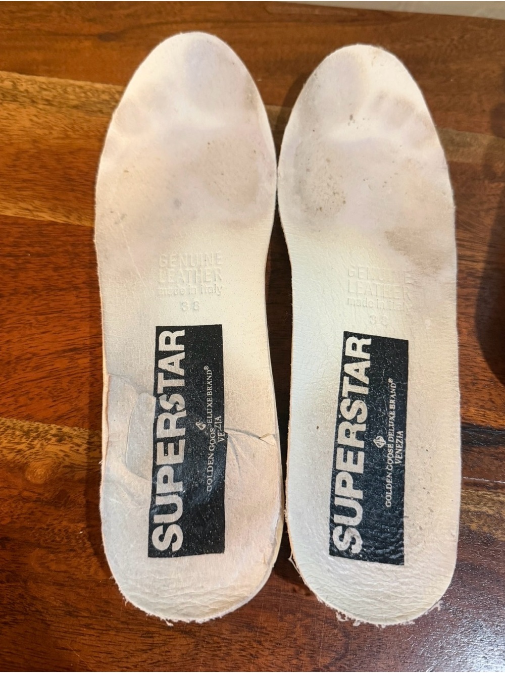 Golden Goose Superstar Sneakers Size 38 White Silver Glitter Star Sneakers 🔥 - Picture 11 of 16
